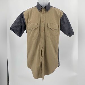 RUDDOCK Bros‎ short sleeve button down, classic fit, extra long tails